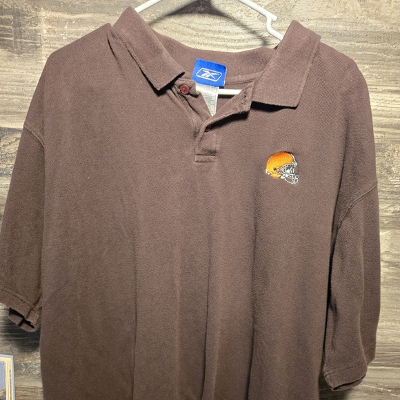 Reebok Other - Vintage Reebok Cleveland Browns‎ NFL Mens Short Sleeve Polo 2XL Big & Tall Golf